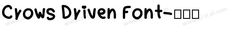 Crows Driven Font字体转换